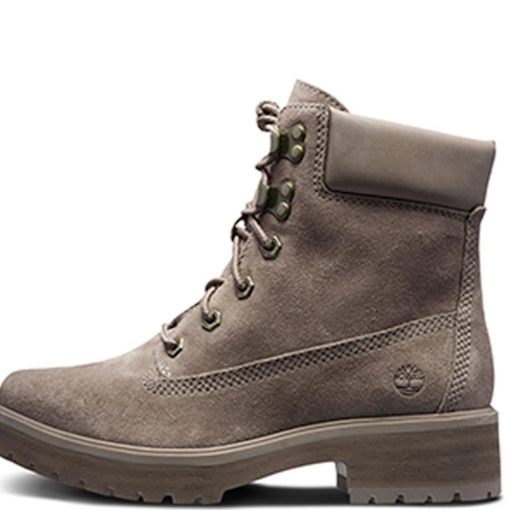 Timberland Women's Taupe Suede Combat Boots
